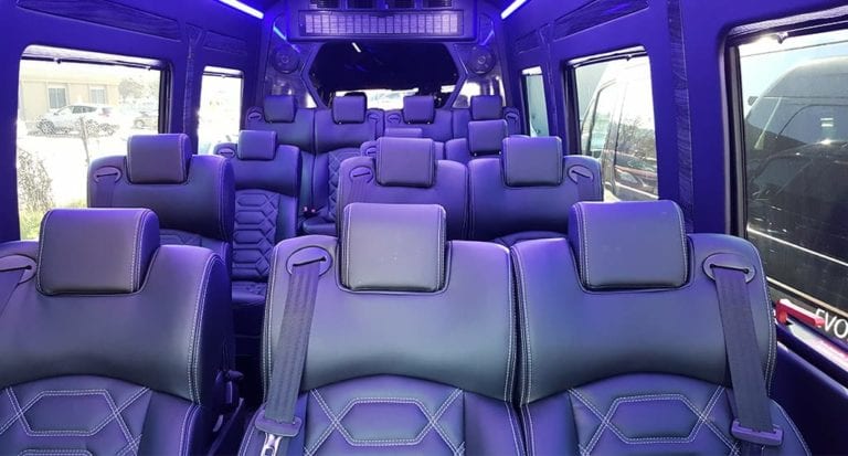 luxury shuttle bus